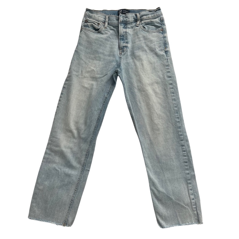 Gap mid rise straight leg jeans